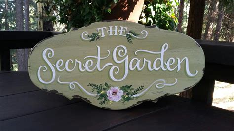 Secret Garden signs by Karen on etsy.com touchofjoydesigns | Secret ...