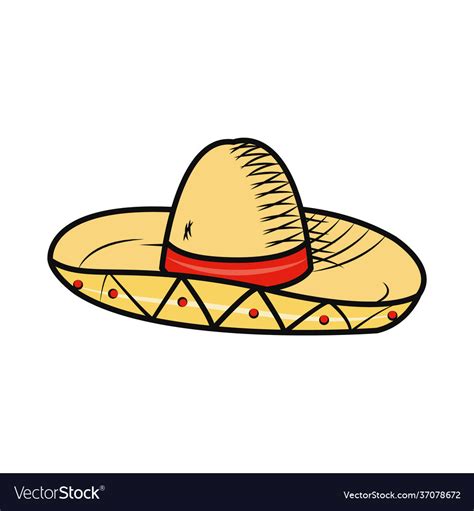 Mexican hat icon Royalty Free Vector Image - VectorStock