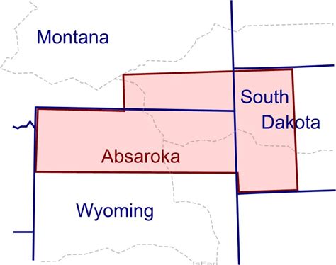 Absaroka Outline • Mapsof.net