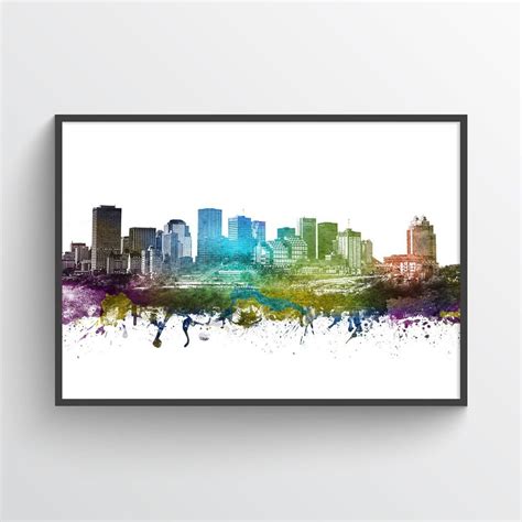 Edmonton Skyline, Edmonton Cityscape, Edmonton Print, Edmonton Art ...