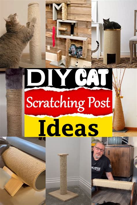 35 DIY Cat Scratching Post Ideas - DIYnCrafty