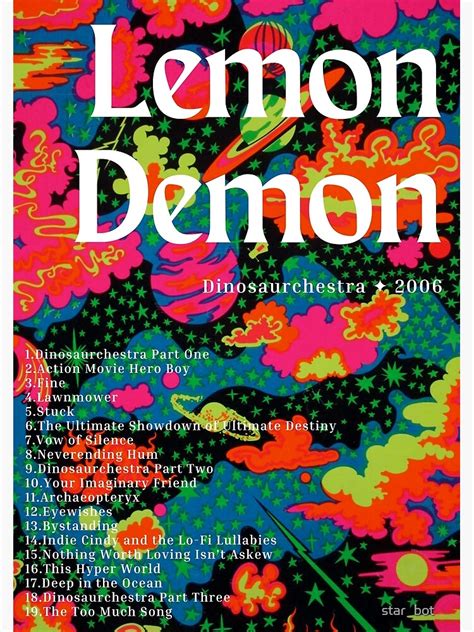 "lemon demon dinosaurchestra" Poster for Sale by Pomegranatee | Redbubble