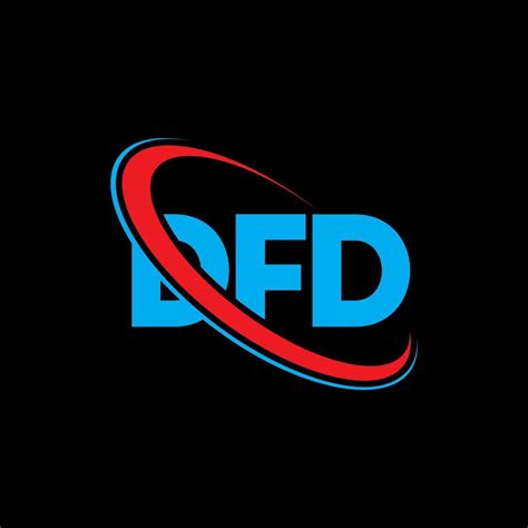 dfd-Logo. dfd-Brief. dfd-Brief-Logo-Design. Initialen dfd-Logo verbunden mit Kreis und Monogramm ...