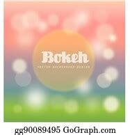 200 Summer Sunset Bokeh Effect Vector Background Clip Art | Royalty Free - GoGraph