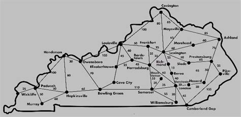 On-Line Advertising--State Map Middlesboro, KY