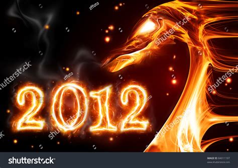 Fire Dragon Symbol Of 2012 Stock Photo 84011197 : Shutterstock