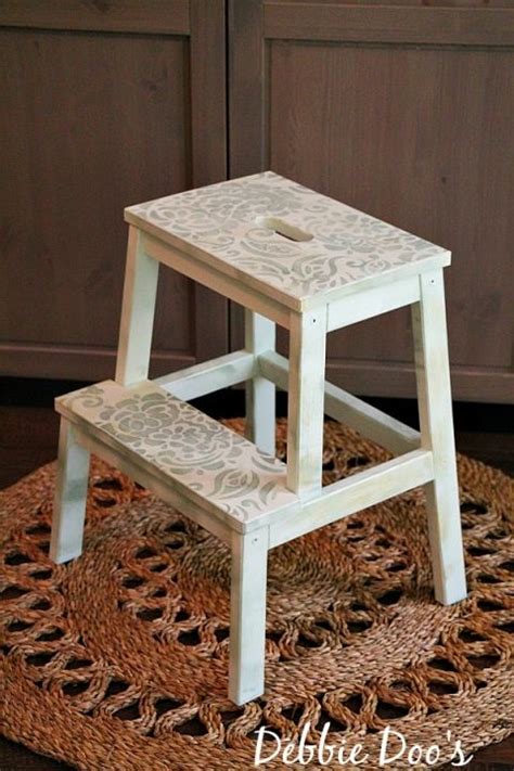 Ikea step stool makeover | Stool makeover, Ikea step stool, Step stool