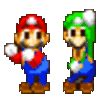 Mario and Luigi dancing - Super Mario Bros. Icon (32506218) - Fanpop