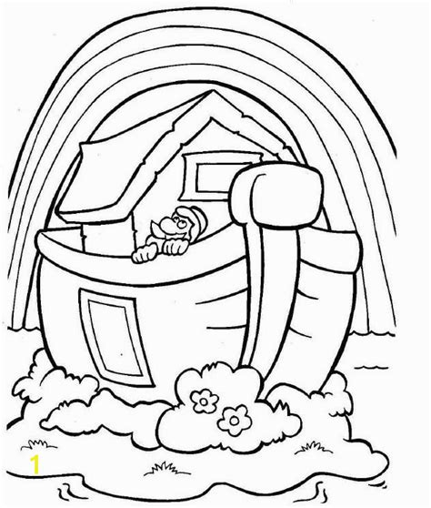 Noahs Ark Rainbow Coloring Page Noah Coloring Page Printable God ...