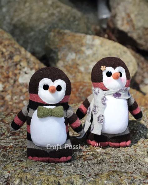 Sock Penguin Sewing Pattern in 2022 | Sock crafts, Diy rag dolls, Sock ...