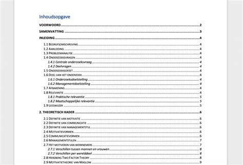 De Inhoudsopgave maken in Word | Inclusief voorbeelden - 24editor