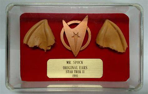 Rare Original Mr. Spock Ears From Star Trek II Keppler Makeup for ...