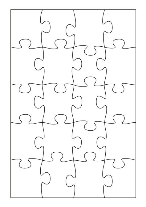 19 Printable Puzzle Piece Templates ᐅ TemplateLab | Puzzle piece template, Printable puzzles ...