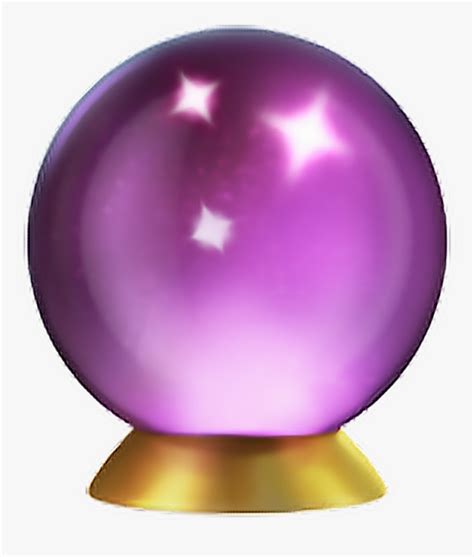 Crystalball Emoji Apple Ios11 Purple Clipart , Png - Crystal Ball Emoji Png, Transparent Png ...