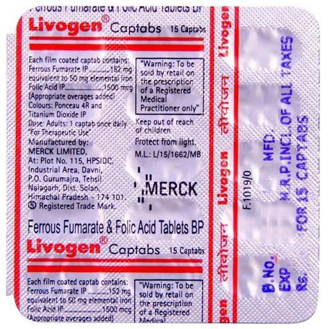 Livogen Captab (15): Uses, Price, Dosage, Side Effects, Substitute, Buy ...