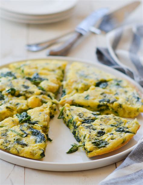 Spinach Frittata - Once Upon a Chef | Recipe | Easy egg recipes, Spinach frittata, Spinach and ...