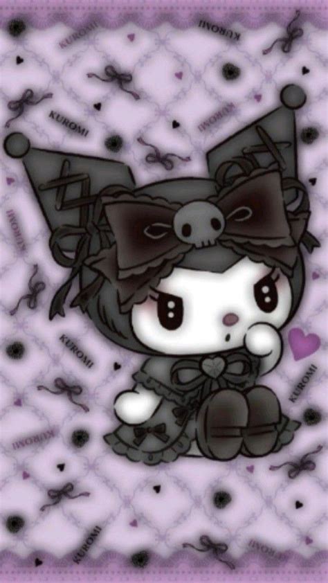 kuromi💜🖤 | Pegatinas bonitas, Fondo de pantalla de anime iphone, Fondos ...