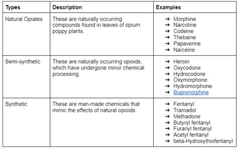 Synthetic and Semi-Synthetic Opioids: Types and Effects