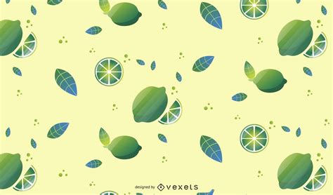 Lime Fruit Pattern Background Design Vector Download