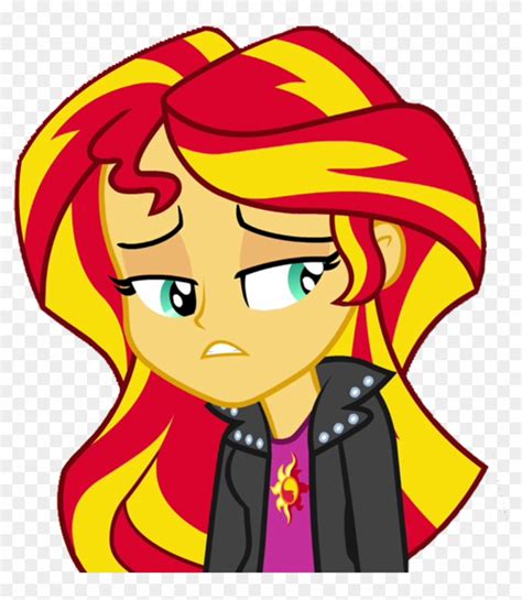 My Little Pony Equestria Girls Sunset Shimmer Sad 807583 - Mlp Eg Sunset Shimmer Hair - Free ...