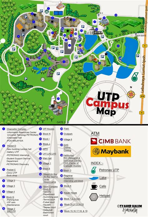 Asas Photoshop: UTP CAMPUS MAP (UNIVERSITI TEKNOLOGI PETRONAS