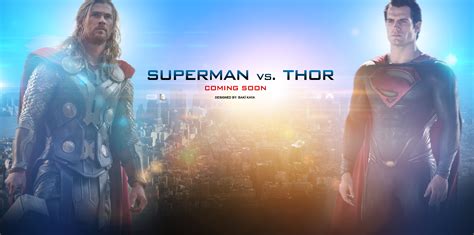 Superman vs. Thor by krallbaki on DeviantArt