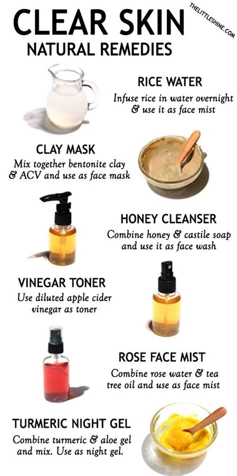 10 BEST NATURAL REMEDIES FOR CLEAR SKIN - The Little Shine | Skin ...