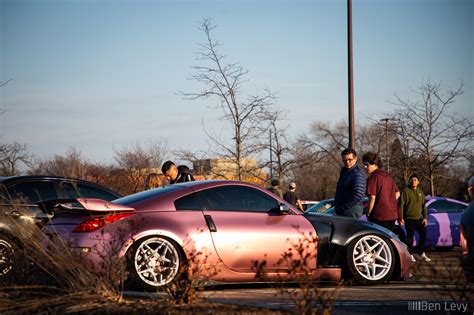 Pink Nissan 350Z at Cars and Culture Meet - BenLevy.com