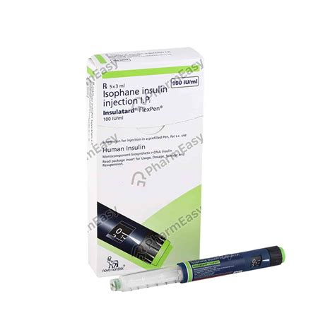 Insulatard 100iu Flexpen 3ml - Uses, Side Effects, Dosage, Composition & Price | PharmEasy