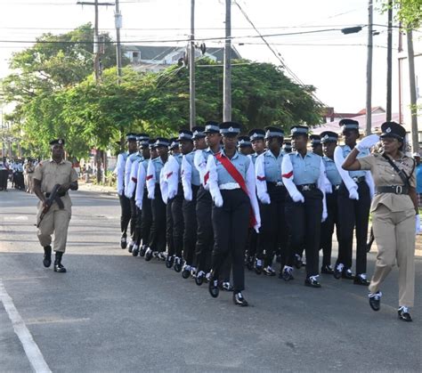 The Guyana Police Force annual route march parade in observance of the ...