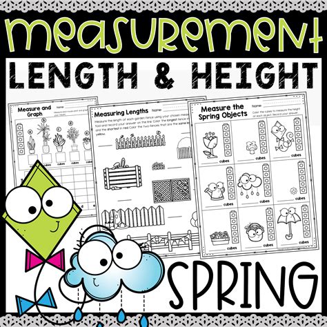 Spring Measurement Worksheets Spring Non Standard Measurement Worksheets | Made By Teachers