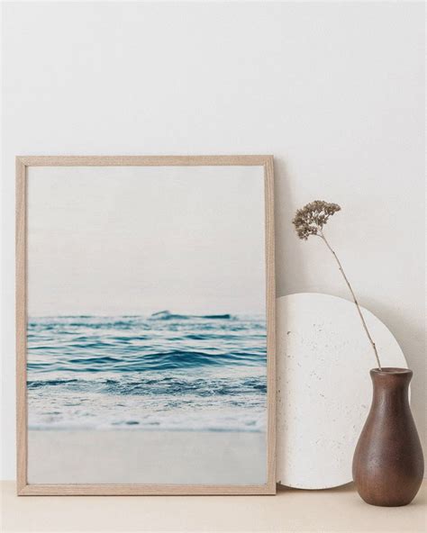 Ocean print Minimalist beach print Printable Wall art | Etsy