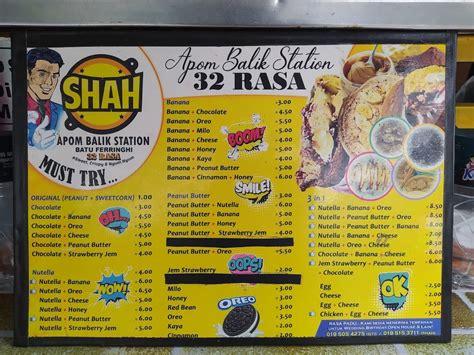 Shah Apom Balik Station (Cawangan Batu Ferringhi), Dessert Hawker Stall cuisine at Batu ...