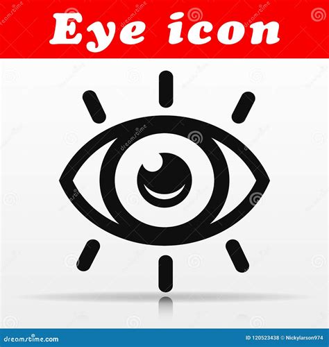 Black Eye Vector Icon Design Stock Vector - Illustration of human ...