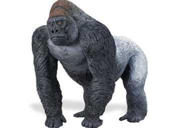 Silverback Gorilla Toy Miniature Large Replica at Anwo Animal World®