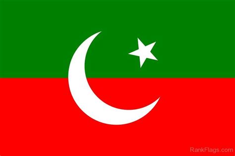 Pakistan Tehreek-e-Insaf Flag - RankFlags.com – Collection of Flags