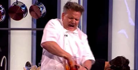 WATCH: Gordon Ramsay "Severs Hand" In Front Of Live TV Audience