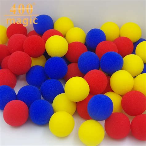 10PCS 35mm Finger Sponge Ball magic tricks Classical magician Illusion ...