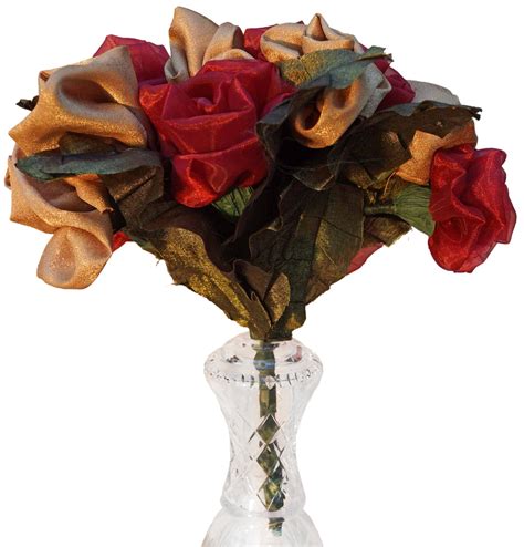 Red & Gold Rose Bouquet – Karen Tiede Studio