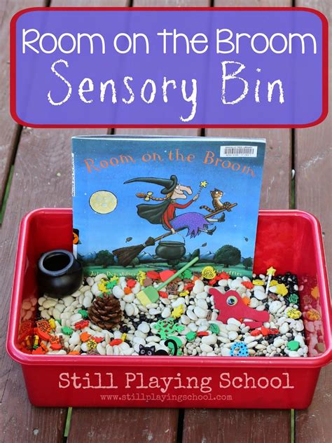 Room on the Broom Sensory Bin | Room on the broom, Halloween preschool, Sensory bins