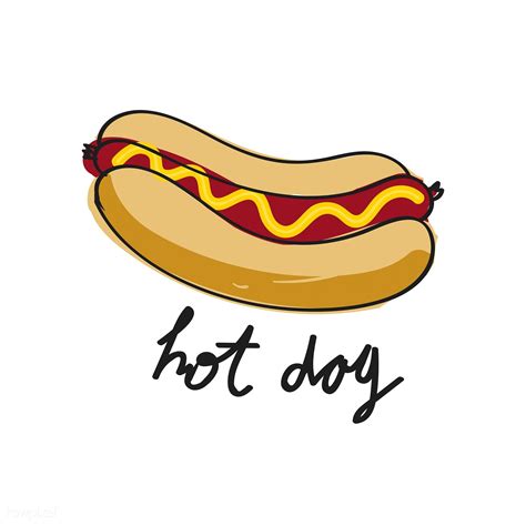 Illustration drawing style of food collection | Hot dog drawing, Hot dogs, Meat drawing