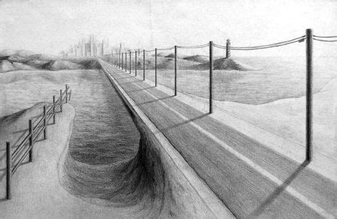 Image result for road pencil drawing | art in 2019 | One point ...