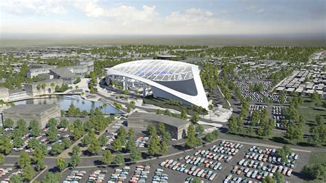 LOOK: Rams show off splashy model of new $2.6 billion stadium in Los ...