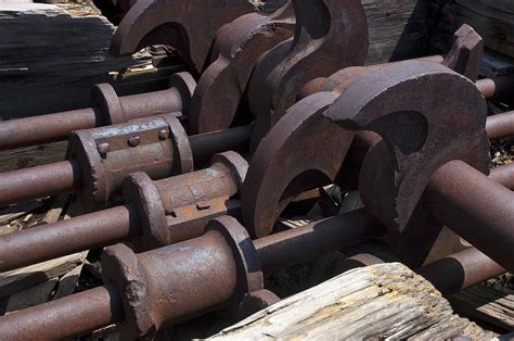 Old stamp mill parts Photograph by Duncan Mackie - Fine Art America