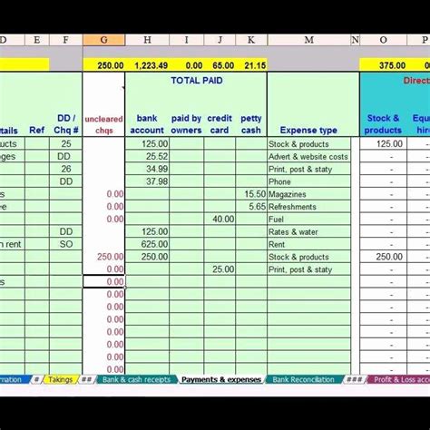 Excel Templates For Small Business Accounting - Launcheffecthouston