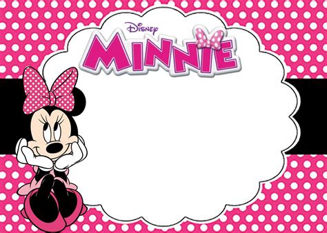 Free Printable Minnie Mouse Birthday Party Invitation Card | Minnie invitations, Minnie mouse ...