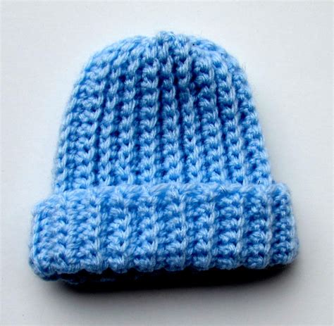 Ribbed Crochet Baby Beanie | AllFreeCrochet.com