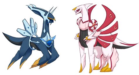 Dialga/Palkia Arceus fusions by Doukz on DeviantArt