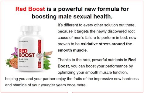 Red Boost Pills For Men - Red Boost For ED [Blood Flow Support]