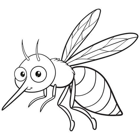 Cartoon Mosquito coloring page - Download, Print or Color Online for Free